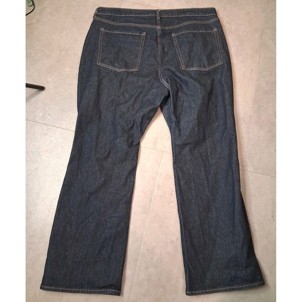 Old Navy Extra High Rise Baby Boot Cut Dark Jeans Size 18 Petite Cowgirl Western - Picture 4 of 10